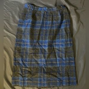 College Town Plaid Skirt